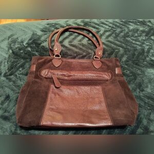 Steffie leather And Suede Leather Brown tote bag. Great condition!